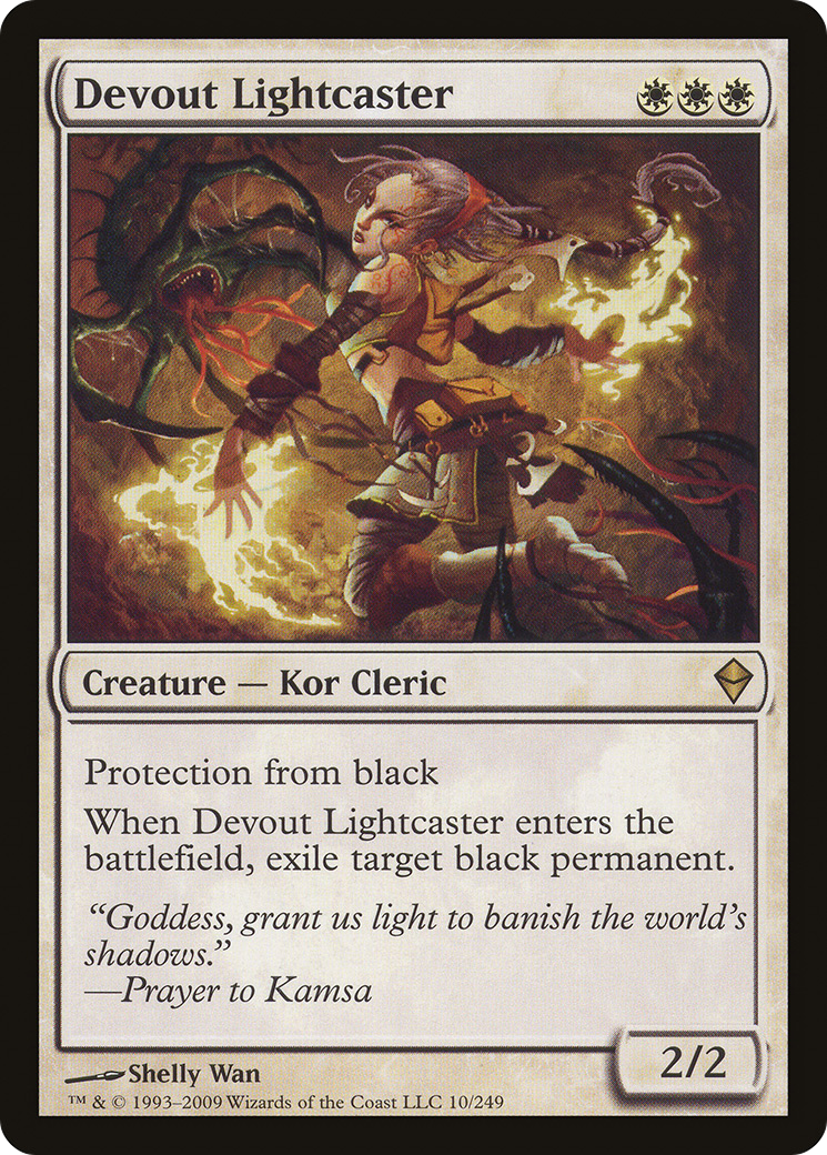 Devout Lightcaster (ZEN-010) [Zendikar] Foil