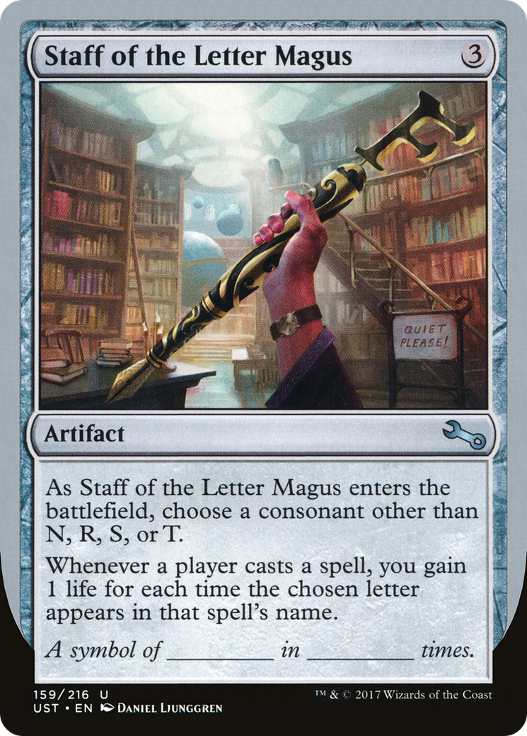 Staff of the Letter Magus (UST-159) [Unstable]