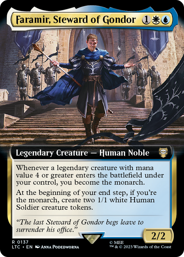 Faramir, Steward of Gondor (Extended Art) (LTC-137) [Tales of Middle-earth Commander] Foil