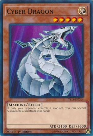 Cyber Dragon (Common) (YS18-EN014) - Starter Deck: Codebreaker 1st Edition