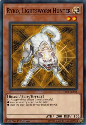Ryko, Lightsworn Hunter (Common) (YS18-EN018) - Starter Deck: Codebreaker 1st Edition