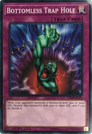 Bottomless Trap Hole (Common) (YS18-EN038) - Starter Deck: Codebreaker 1st Edition