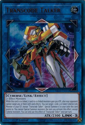 Transcode Talker (Ultra Rare) (YS18-EN041) - Starter Deck: Codebreaker 1st Edition