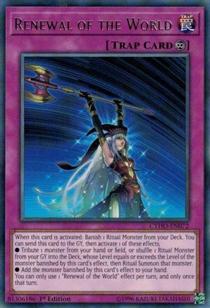 Renewal of the World (Rare) (CYHO-EN072) - Cybernetic Horizon Unlimited