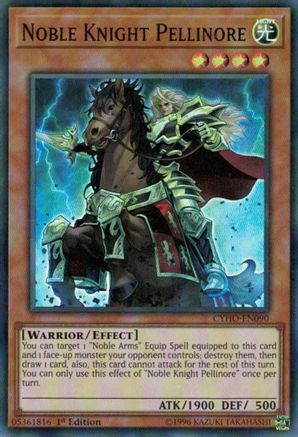 Noble Knight Pellinore (Super Rare) (CYHO-EN090) - Cybernetic Horizon 1st Edition