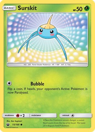 Surskit (015/168) [SM  Celestial Storm] - Common