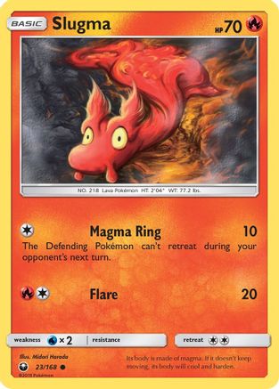 Slugma (023/168) [SM  Celestial Storm] Reverse Holofoil - Common