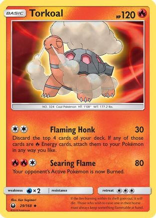 Torkoal (29/168) [SM  Celestial Storm] - Uncommon