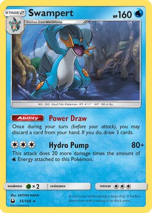 Swampert (035/168) [SM  Celestial Storm] Reverse Holofoil - Rare
