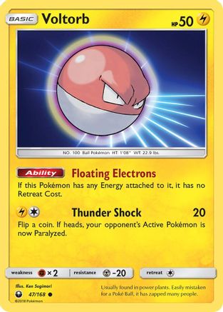 Voltorb (047/168) [SM  Celestial Storm] - Common