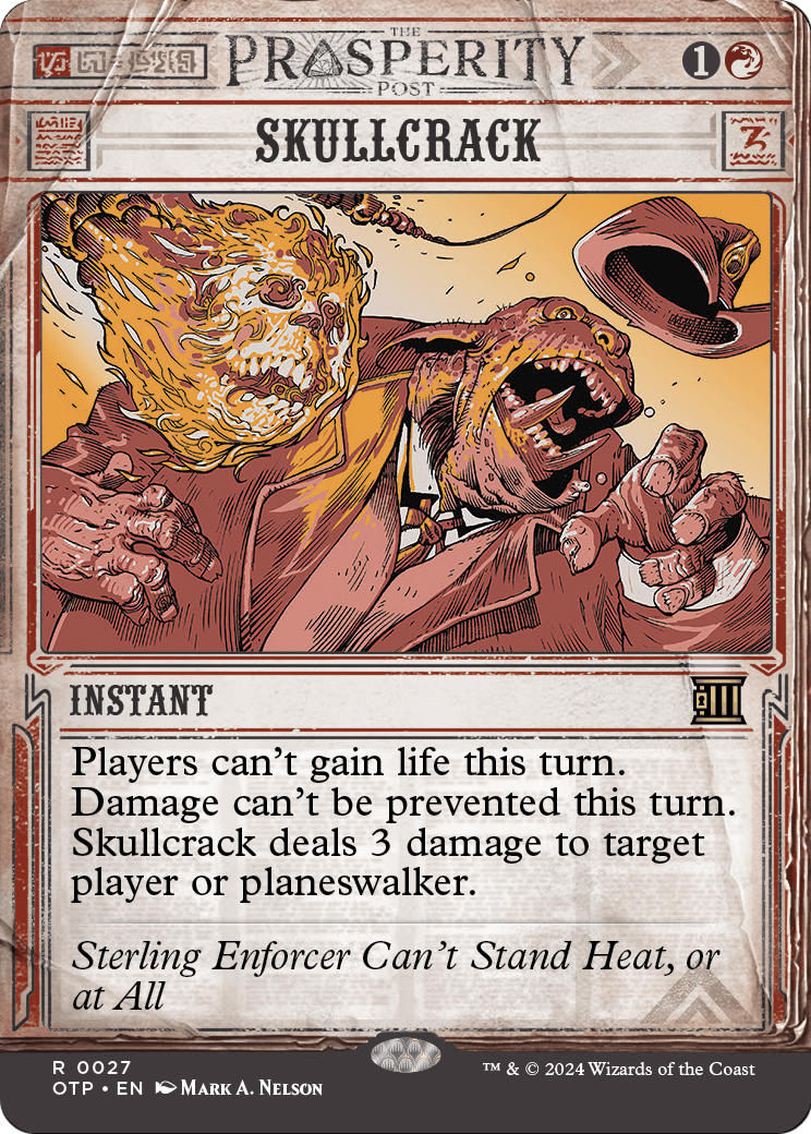 Skullcrack (OTP-027) (Showcase) (Borderless) [Breaking News] Foil