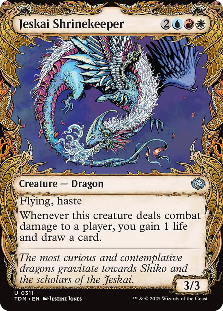Jeskai Shrinekeeper (Showcase) (TDM-311) [Tarkir: Dragonstorm] Foil