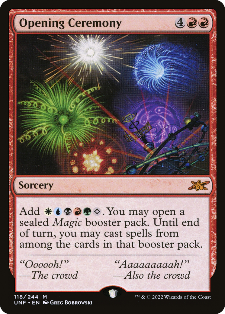 Opening Ceremony (UNF-118) [Unfinity] Foil