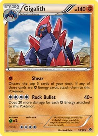Gigalith (Cracked Ice Holo) (53/098) [Blister Exclusives] Holofoil - Promo