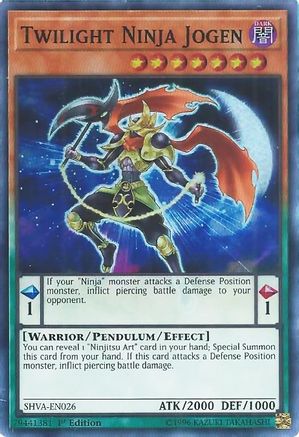 Twilight Ninja Jogen (Super Rare) (SHVA-EN026) - Shadows in Valhalla 1st Edition