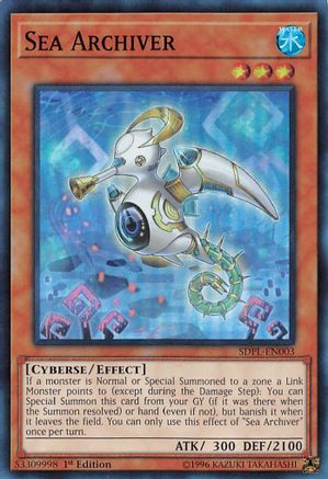 Sea Archiver (Super Rare) (SDPL-EN003) - Structure Deck: Powercode Link 1st Edition