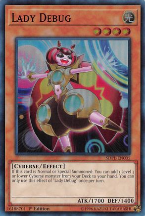 Lady Debug (Super Rare) (SDPL-EN005) - Structure Deck: Powercode Link 1st Edition