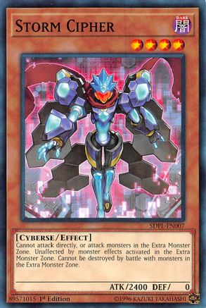 Storm Cipher (Common) (SDPL-EN007) - Structure Deck: Powercode Link 1st Edition