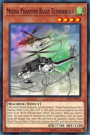 Mecha Phantom Beast Tetherwolf (Common) (SDPL-EN011) - Structure Deck: Powercode Link 1st Edition