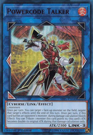 Powercode Talker (Ultra Rare) (SDPL-EN040) - Structure Deck: Powercode Link 1st Edition