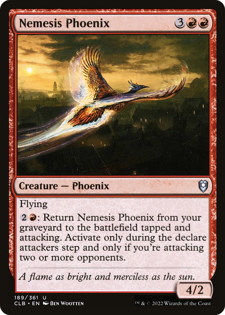 Nemesis Phoenix - Foil [Commander Legends: Battle for Baldur's Gate]