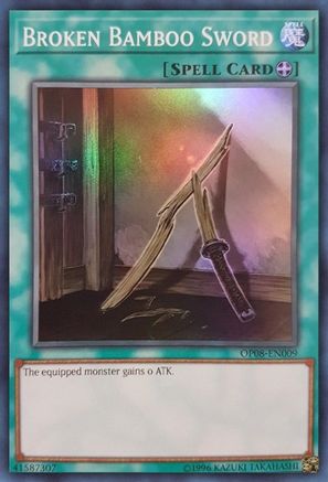 Broken Bamboo Sword (Super Rare) (OP08-EN009) - OTS Tournament Pack 8 Unlimited