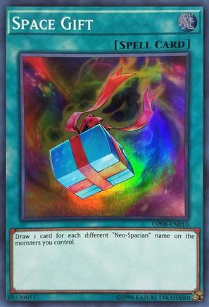 Space Gift (Super Rare) (OP08-EN010) - OTS Tournament Pack 8 Unlimited