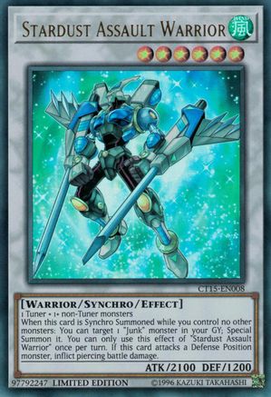Stardust Assault Warrior (Ultra Rare) (CT15-EN008) - 2018 Mega-Tins Limited