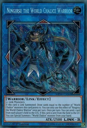 Ningirsu the World Chalice Warrior (Secret Rare) (MP18-EN068) - 2018 Mega-Tins Mega Pack 1st Edition