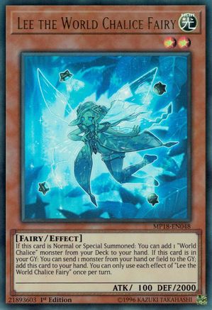Lee the World Chalice Fairy (Ultra Rare) (MP18-EN048) - 2018 Mega-Tins Mega Pack 1st Edition