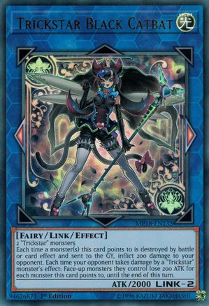 Trickstar Black Catbat (Ultra Rare) (MP18-EN132) - 2018 Mega-Tins Mega Pack 1st Edition
