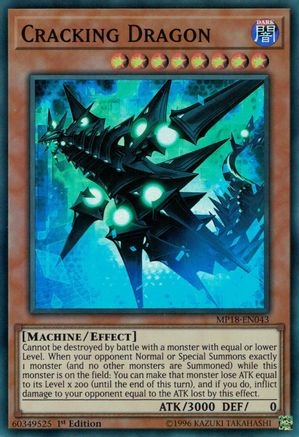 Cracking Dragon (Super Rare) (MP18-EN043) - 2018 Mega-Tins Mega Pack 1st Edition
