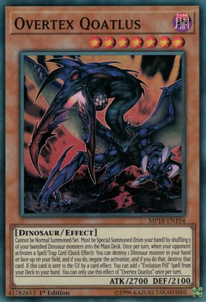 Overtex Qoatlus (Super Rare) (MP18-EN194) - 2018 Mega-Tins Mega Pack 1st Edition