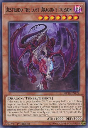 Destrudo the Lost Dragon's Frisson (Rare) (MP18-EN127) - 2018 Mega-Tins Mega Pack 1st Edition