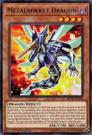 Metalrokket Dragon (Rare) (MP18-EN176) - 2018 Mega-Tins Mega Pack 1st Edition