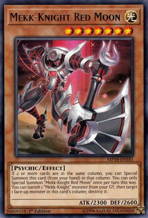 Mekk-Knight Red Moon (Rare) (MP18-EN181) - 2018 Mega-Tins Mega Pack 1st Edition