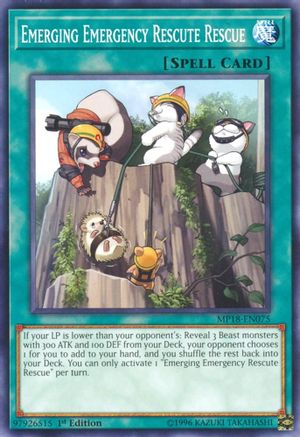 Emerging Emergency Rescute Rescue (Common) (MP18-EN075) - 2018 Mega-Tins Mega Pack 1st Edition