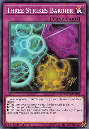 Three Strikes Barrier (Common) (MP18-EN079) - 2018 Mega-Tins Mega Pack 1st Edition