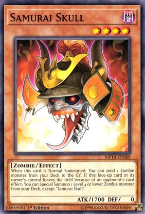 Samurai Skull (Common) (MP18-EN089) - 2018 Mega-Tins Mega Pack 1st Edition