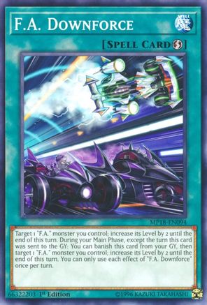 F.A. Downforce (Common) (MP18-EN094) - 2018 Mega-Tins Mega Pack 1st Edition