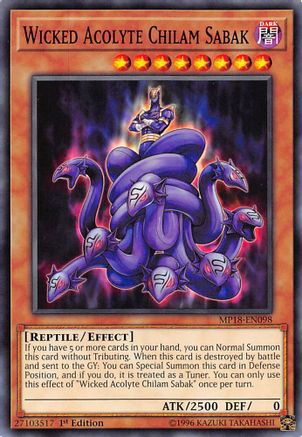Wicked Acolyte Chilam Sabak (Common) (MP18-EN098) - 2018 Mega-Tins Mega Pack 1st Edition