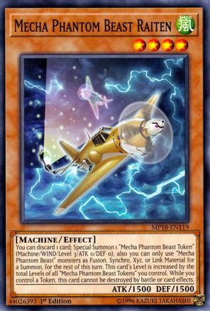 Mecha Phantom Beast Raiten (Common) (MP18-EN119) - 2018 Mega-Tins Mega Pack 1st Edition