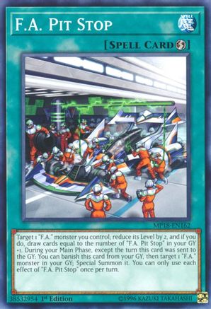 F.A. Pit Stop (Common) (MP18-EN162) - 2018 Mega-Tins Mega Pack 1st Edition