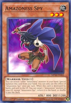 Amazoness Spy (Common) (MP18-EN165) - 2018 Mega-Tins Mega Pack 1st Edition