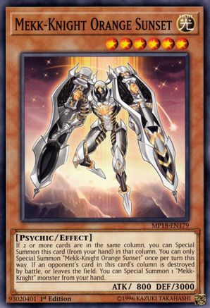Mekk-Knight Orange Sunset (Common) (MP18-EN179) - 2018 Mega-Tins Mega Pack 1st Edition