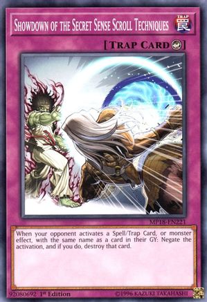 Showdown of the Secret Sense Scroll Techniques (Common) (MP18-EN221) - 2018 Mega-Tins Mega Pack 1st Edition