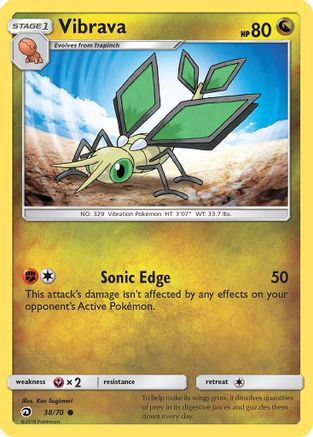 Vibrava (38/70) [Dragon Majesty] Reverse Holofoil - Common