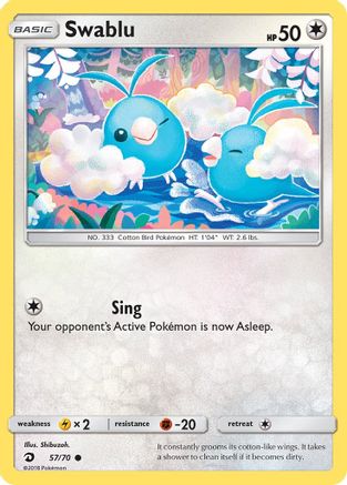 Swablu (057/70) [Dragon Majesty] - Common