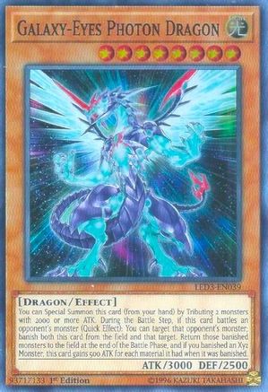 Galaxy-Eyes Photon Dragon (Super Rare) (LED3-EN039) - Legendary Duelists: White Dragon Abyss 1st Edition