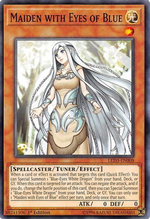 Maiden with Eyes of Blue (Common) (LED3-EN008) - Legendary Duelists: White Dragon Abyss 1st Edition